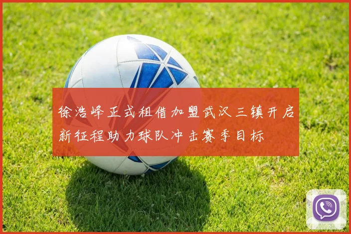 徐浩峰正式租借加盟武汉三镇开启新征程助力球队冲击赛季目标